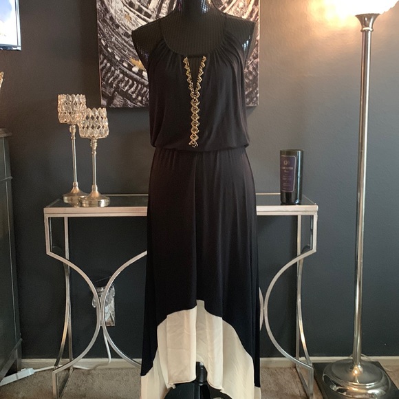 Spense Dresses & Skirts - 🎉HOST PICK🎉 Spense Chiffon Hem Hi Low Embellished Maxi Dress